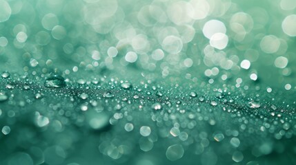Ethereal Teal Glitter bokeh Calming Background