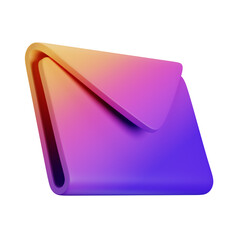 vibrant gradient wallet, futuristic design, sleek and modern, purple and orange hues, isolated on white background, 3D render, high resolution
