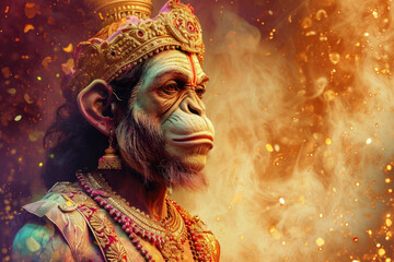 A picture of a monkey wearing a crown. This image can be used to depict royalty, humor, or animals in costumes