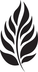 Symbiotic Splendor Emblem of Leaf Silhouette Renewed Resonance Vector Icon of Leaf Silhouette