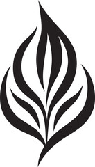 Enchanted Arboretum Leaf Silhouette Icon Design Bountiful Branches Leaf Silhouette Logo in Vector