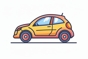 Car and rent simple minimal thin line icons. Related car rent, repair, transport, travel. Editable stroke. Vector illustration.