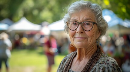 Senior Community Events fairs, picnics, and cultural gatherings tailored for older adults vibrancy and joy of community events designed to enrich the lives of seniors - obrazy, fototapety, plakaty