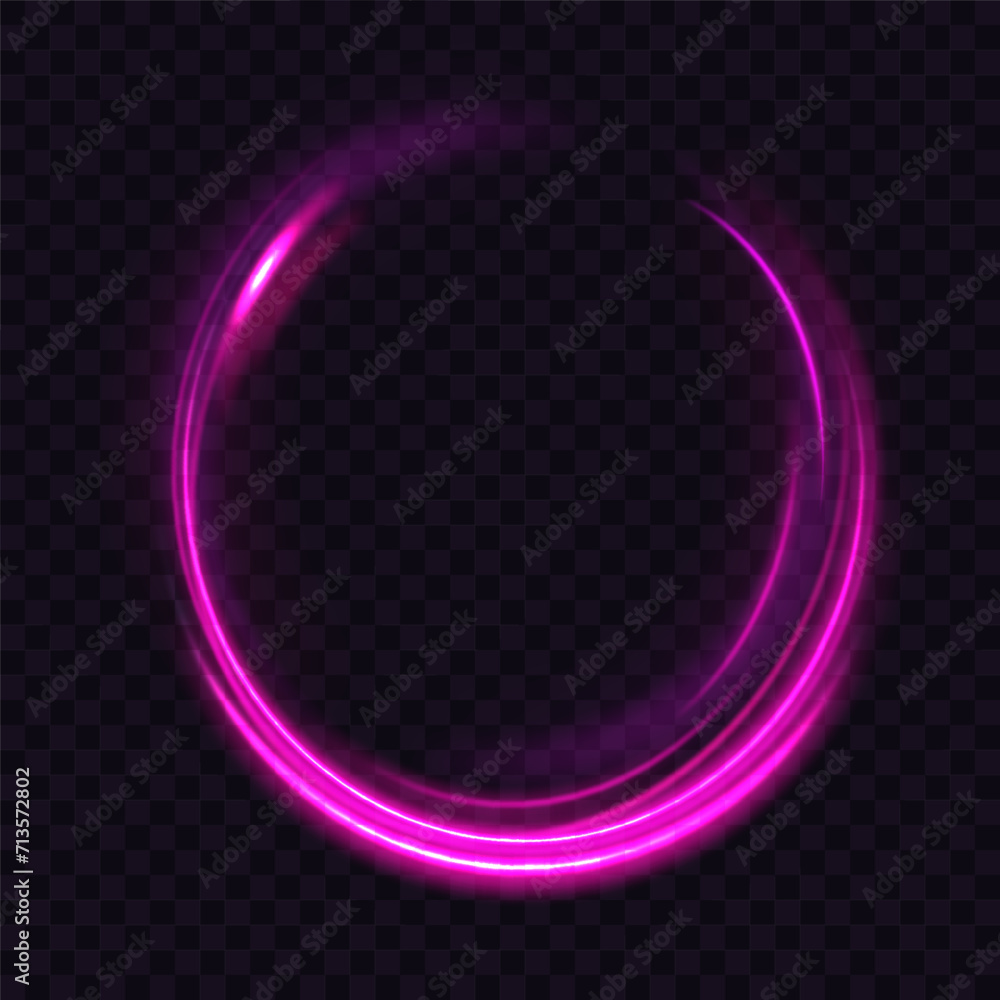 Poster laser beams luminous abstract sparkling isolated on a transparent background. beautiful glow light f