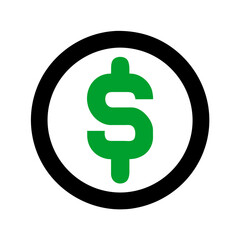dollar sign icon	