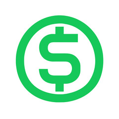 dollar sign icon	