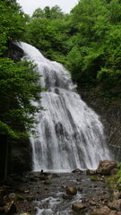 Fototapeta na wymiar Iren waterfall with a really big flow.