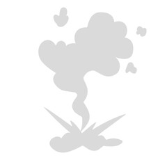 comic cartoon smoke cloud