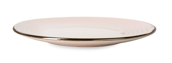 One beautiful ceramic plate isolated on white