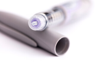 Close-up Insulin syringe pen 