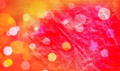 Red bokeh background horizontal backdrop with copy space for text or image