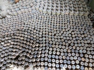 unexploded land mines and cluster bombs remains picked up all around Cambodia after war,now set in...