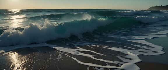 Ocean Waves Form and Break on Shore