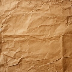 Obraz premium Brown recycled craft paper texture background. Abstract brown material old vintage page very crumpled.