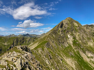 peak of Mt. Deneck at Soelk valley nature park, niedere Tauern, Styria, Austria