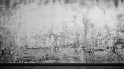 Fototapeta premium black and white grunge rough vintage distressed wall, full of cracks, very old, almost collapsed but still sturdy, 