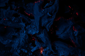 burning paper, glowing edge of paper