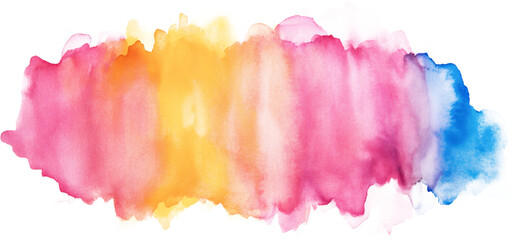 Watercolor stain on a transparent background - obrazy, fototapety, plakaty