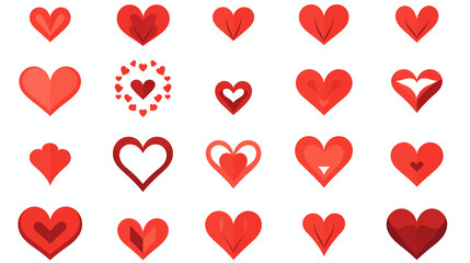 Paper pink hearts fly on soft pink color background, border, copy space. Valentine day concept for design. Happy young couple with heart-shaped balloons on color background. Valentine's Day celebratio