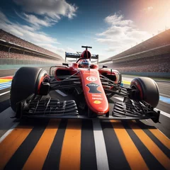 Photo sur Plexiglas F1 Formula 1 car on circuit, f1 racing.