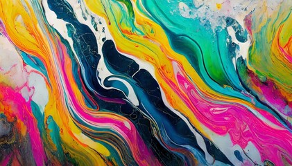 Abstract Colorful Marble Texture