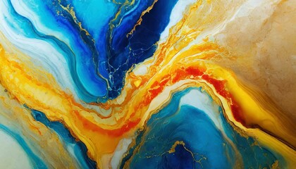 Abstract Colorful Marble Texture