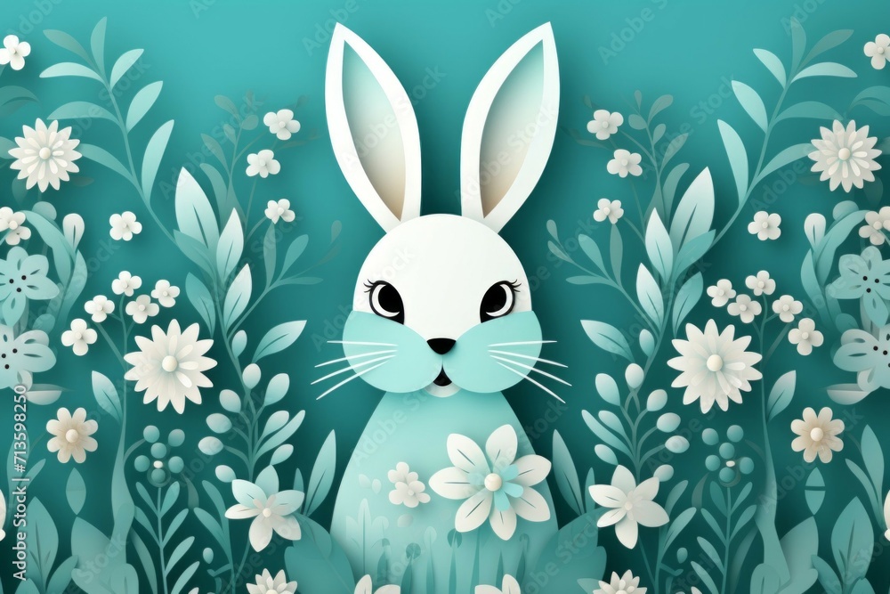 Poster easter pattern or backdrop. background with selective focus and copy space