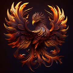 Naklejka na ściany i meble Phoenix: The Mythical Firebird