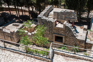 Fototapeta na wymiar Antike Stätte Knossos in Heraklion auf der Insel Kreta Griechenland
