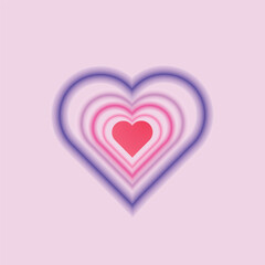 trendy blur gradient illustration with positive happy love Colors. Vintage y2k pastel color banner collection for social media post. Minimalist blurred abstract poster.