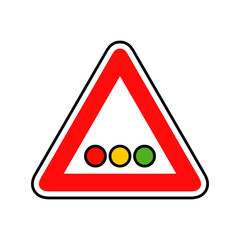 Traffic signals sign graphic design