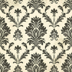 Vintage floral wallpaper seamless time