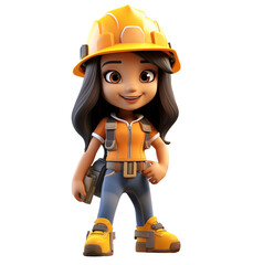 3d builder with helmet