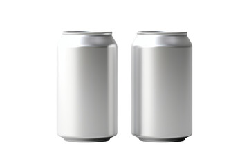 aluminum can isolated on white