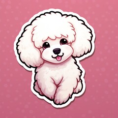 Fototapeta premium adorable dog illustration for valentine's day