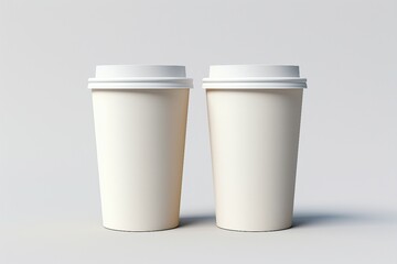 white plastic cups