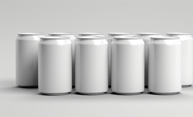 3d render of a can