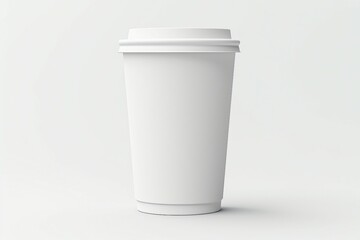 white disposable cup