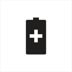 Fototapeta premium battery vector icon line template