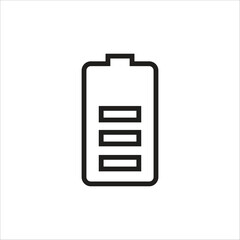 battery vector icon line template