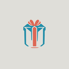 Gift Box Logo Background Very Cool Design