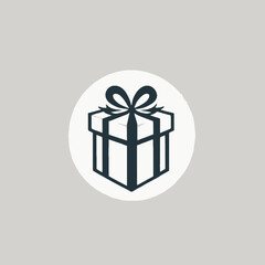 Gift Box Logo Background Very Cool Design