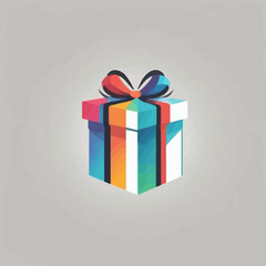Gift Box Logo Background Very Cool Design