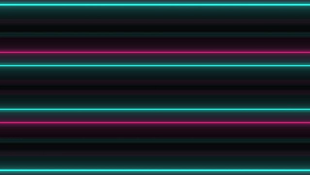 pink teal colors animated neon moving lines lights background moving sticks lamps backdrop