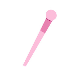 Makeup brushes. Cosmetics for girls. Vector illustration	