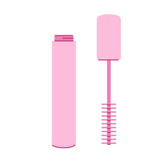 Mascara Cosmetics for girls. Vector illustration