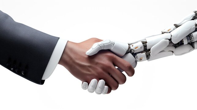 Synergistic collaboration: dynamic of mutual aid between cyborgs and humans, envisioning a harmonious partnership technology and humanity unite for shared goals, progress, and coexistence.
