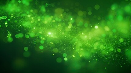 green lime glow particle abstract bokeh background 