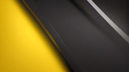 Fondo superpuesto negro y amarillo. Textura con patrón de metal oscuro. Diseño vectorial de dimensión de superposición moderno. Fondo abstracto de tecnología perforada futurista con líneas amarillas b