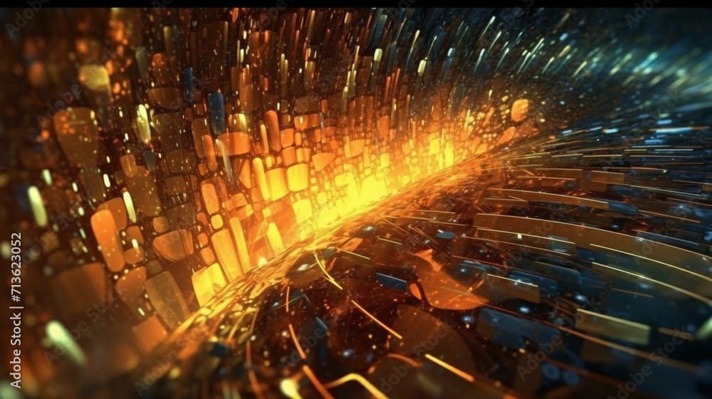 Poster abstract digital background can be used for technology ai generative